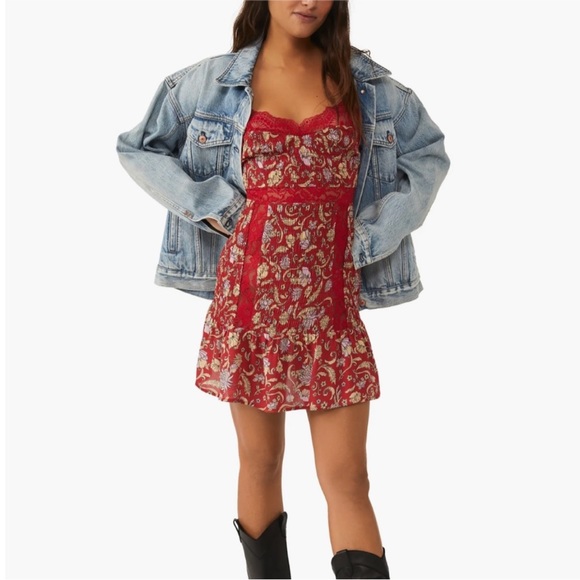 NWOT FREE PEOPLE Last Night Mini Nightgown Slipdress - Picture 10 of 11